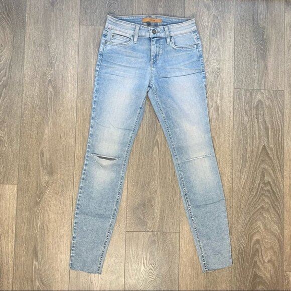 Joe's Jeans Skinny Jeans Flawless Icon Split Raw hem distressed Light wash - Picture 2 of 16